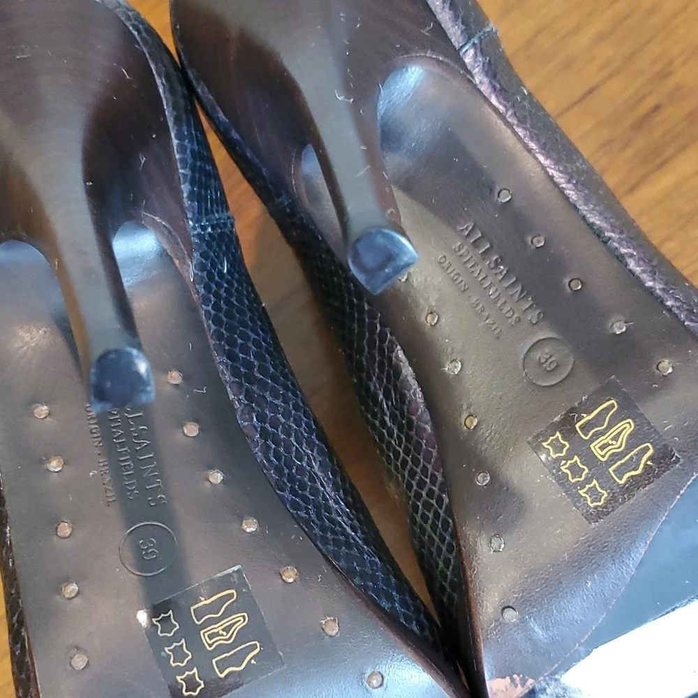 *SALE* AllSaints metallic boots - Picture 7 of 10